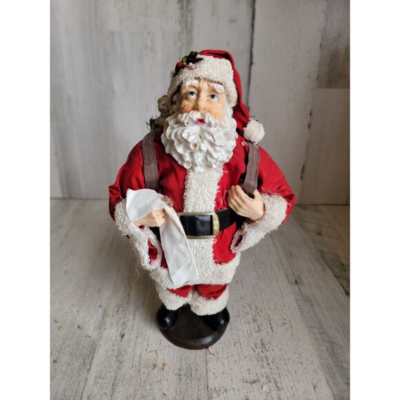 Santa Claus naughty Nice list vintage figure home decor unique - Picture 1 of 7
